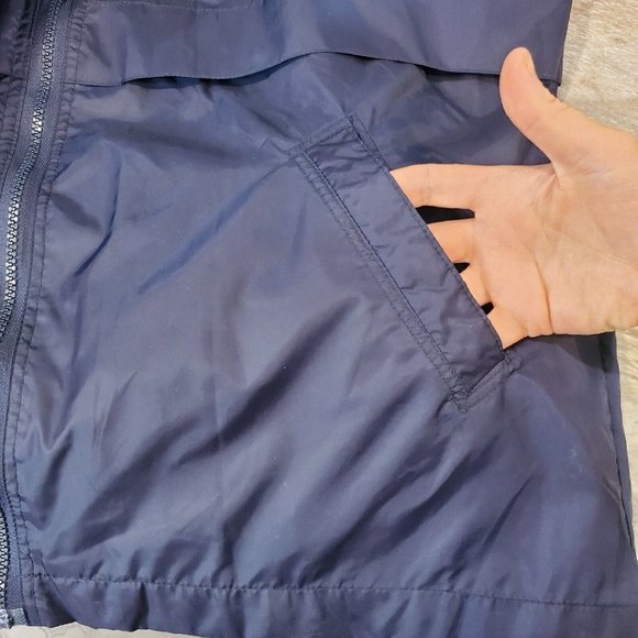 Vintage 90s Y2K Microsoft Blue Zipup Jacket Windbreaker‎ Embroidered Media Group - Picture 5 of 11